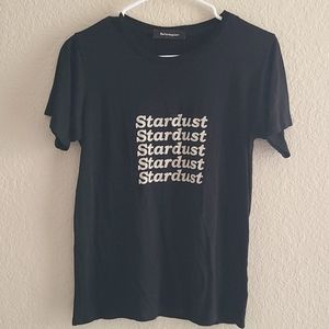 Reformation "Stardust" Black T-Shirt